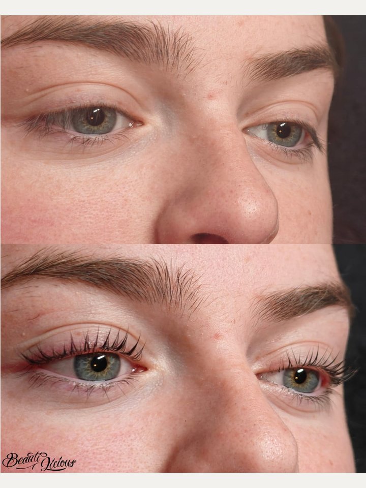 Lash lift results at Beautilicious Beauty Salon